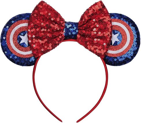 Sparkle Mouse Ears Headband for Women & Girls, Lightweight Cartoon Ear Headbands for Halloween Christmas Party in Saudi Arabia