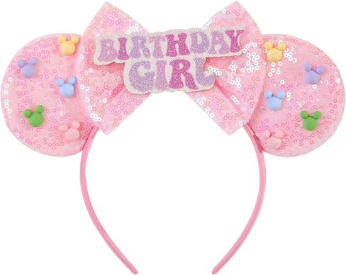 Sparkle Mouse Ears Headband for Women & Girls, Lightweight Cartoon Ear Headbands for Halloween Christmas Party in Saudi Arabia