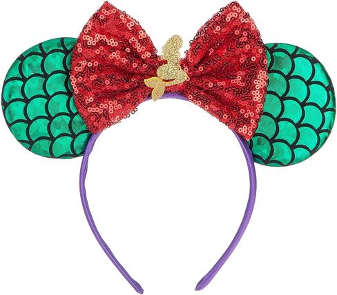 Sparkle Mouse Ears Headband for Women & Girls, Lightweight Cartoon Ear Headbands for Halloween Christmas Party in Saudi Arabia