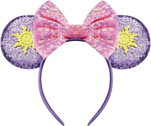 Sparkle Mouse Ears Headband for Women & Girls, Lightweight Cartoon Ear Headbands for Halloween Christmas Party in Saudi Arabia