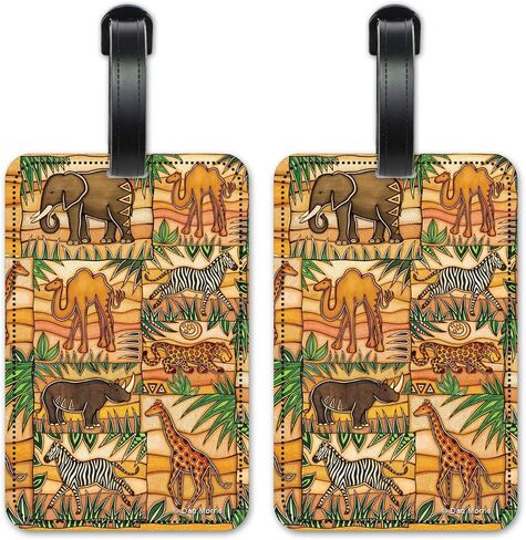 Safari - Image by Dan Morris - Luggage ID Tags - Suitcase Identification Cards - Set of 2 in Saudi Arabia