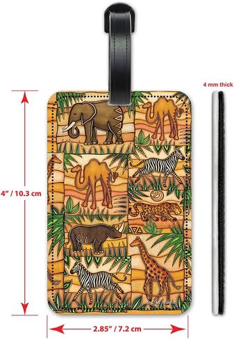 Safari - Image by Dan Morris - Luggage ID Tags - Suitcase Identification Cards - Set of 2 in Saudi Arabia