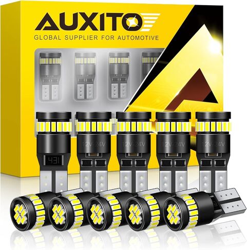 AUXITO 578 LED Bulbs 400 Lumens Canbus Error Free 211-2 212-2 41MM 42MM Festoon LED Bulbs for Dome Light Interior Car License Plate Map Door Courtesy Lights Xenon White, Pack of 2 in Kuwait