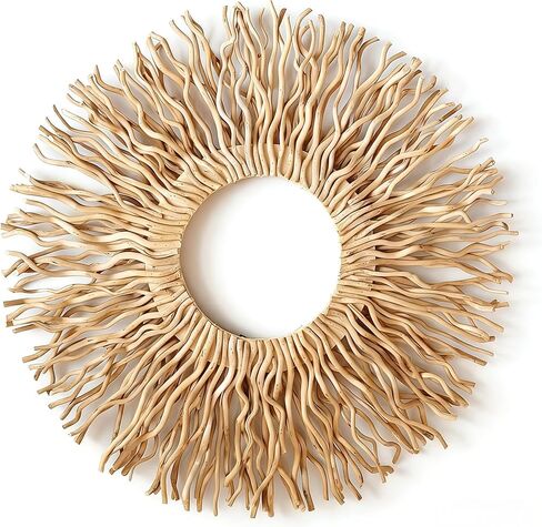 ديكور جداري فني كبير BDJBXK - فرع التوت Sunburst مصنوع يدويًا فريد من نوعه مقاس 27 بوصة لغرفة المعيشة وغرفة النوم والمكتب والمزرعة وديكور المنزل in Kuwait