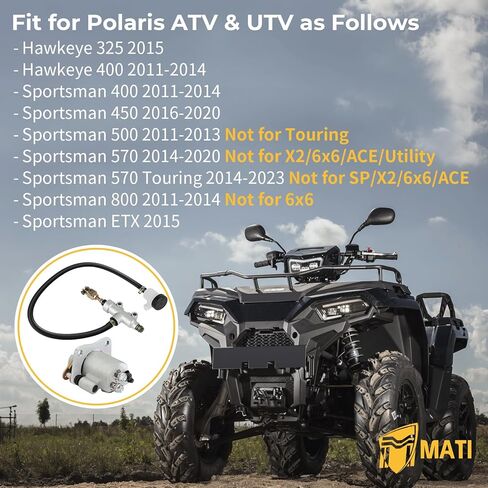 M MATI Rear Brake Caliper & Master Cylinder for Polaris 400 450 500 570 800 ETX Hawkeye 325 400 2011-2020 1911415 1911688 1912301 in Saudi Arabia