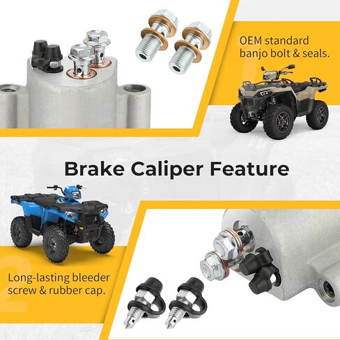 M MATI Rear Brake Caliper & Master Cylinder for Polaris 400 450 500 570 800 ETX Hawkeye 325 400 2011-2020 1911415 1911688 1912301 in Saudi Arabia