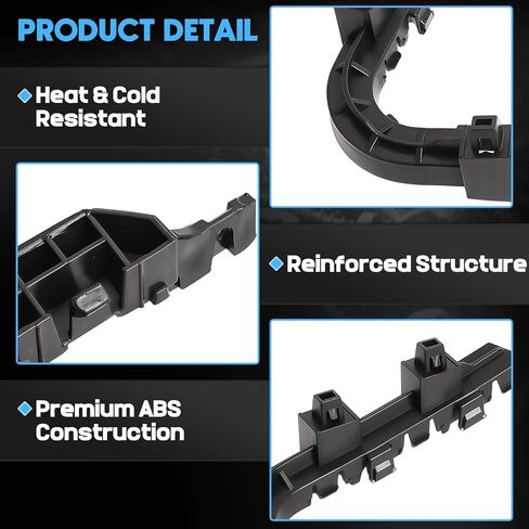 1 زوج المصد الأمامي التجنيب دعم قوس الجانب الأيسر والأيمن يصلح ل Acura TL 2009-2014 السائق والركاب الجانب الوفير الجانب فاصل دعم حامل تصاعد يستبدل 71198-TK4-A00 71193-TK4-A00 in Kuwait