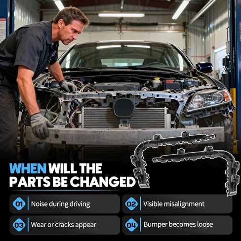 1 زوج المصد الأمامي التجنيب دعم قوس الجانب الأيسر والأيمن يصلح ل Acura TL 2009-2014 السائق والركاب الجانب الوفير الجانب فاصل دعم حامل تصاعد يستبدل 71198-TK4-A00 71193-TK4-A00 in Kuwait