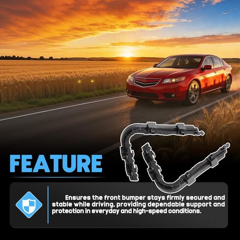 1 زوج المصد الأمامي التجنيب دعم قوس الجانب الأيسر والأيمن يصلح ل Acura TL 2009-2014 السائق والركاب الجانب الوفير الجانب فاصل دعم حامل تصاعد يستبدل 71198-TK4-A00 71193-TK4-A00 in Kuwait