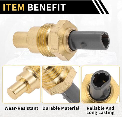 Coolant Temperature Sensor for Toyota Pickup 1993-1995 Water Temperature Temp Sender Sending Unit Sensor No.8342016040 Gold Tone in Saudi Arabia