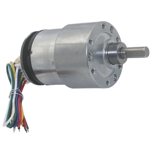 JGB37-520 High-Torque DC Gear Motor with Encoder, Adjustable Speed and Direction, Metal Gearbox, Compact Gear Reduction Motor in Saudi Arabia