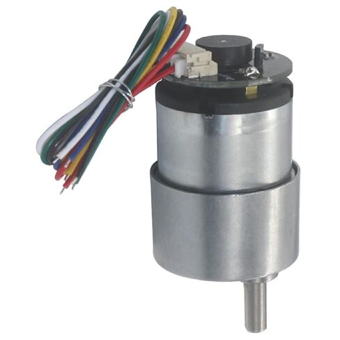 JGB37-520 High-Torque DC Gear Motor with Encoder, Adjustable Speed and Direction, Metal Gearbox, Compact Gear Reduction Motor in Saudi Arabia