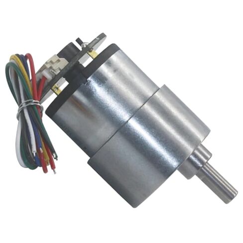 JGB37-520 High-Torque DC Gear Motor with Encoder, Adjustable Speed and Direction, Metal Gearbox, Compact Gear Reduction Motor in Saudi Arabia