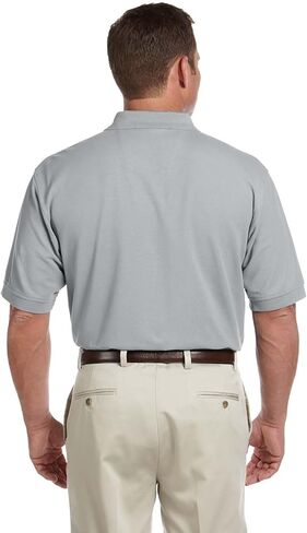 Devon & Jones Men's Pima Piqué Short-Sleeve Polo 4XL GREY HEATHER in Saudi Arabia