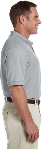 Devon & Jones Men's Pima Piqué Short-Sleeve Polo 4XL GREY HEATHER in Saudi Arabia