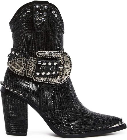 Dolls Kill Sheriff Shine Cowboy Boots by Club Exx - Rhinestone Encrusted Boots Made From Vegan Leather in Saudi Arabia
