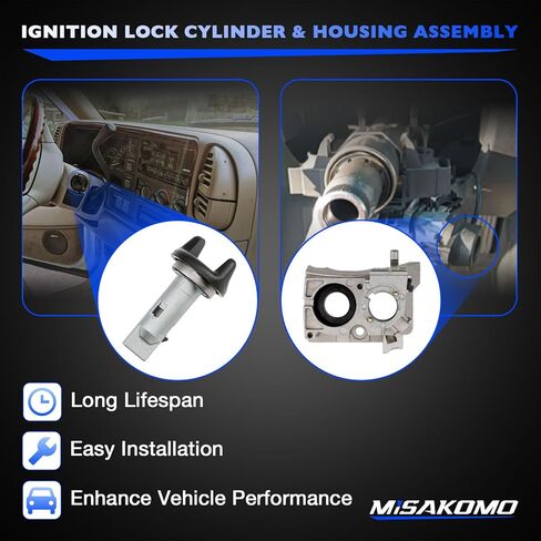 Ignition Lock Cylinder & Lock Cylinder Housing Assembly, Compatible With 1998-2002 Chevy GMC C/K 1500/2500/3500, Express, Tahoe, Savana, Yukon & Cadillac Escalade, Replaces# 924-893, 924-720 in Saudi Arabia