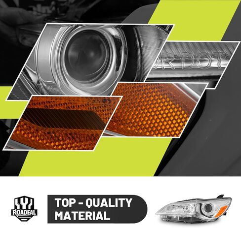 Headlights W/Bulbs for 2015-2017 Toyota Camry Only 4-Door Sedan Halogen Headlamp Replacement Driver & Passenger Side in Saudi Arabia