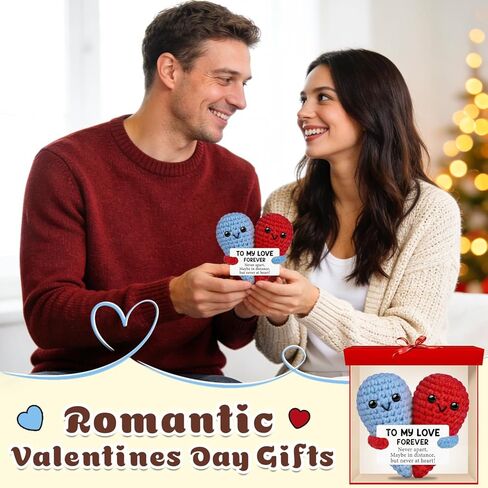 I Love You Gifts for Him Her Valentines Day Gifts for Women Men, Crochet Heart Gifts for Boyfriend Girlfriend, Cute Lover Romantic Presents for Couples Wife Husband in Saudi Arabia