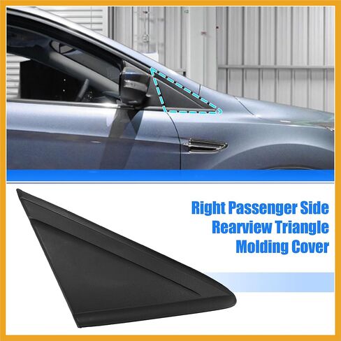 Front Right Mirror Corner Triangle Fender Cover Rearview Triangle Trim Panel for Ford Escape 2013-2019 CJ54-S16004AD5JA6 Replacement in Saudi Arabia