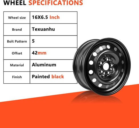 New 16 inch Steel Black replacement wheel rim for 2005-2019 Volkswagen Jetta Painted Black Rim - OE Direct Replacement 16x6.5" set of 1 in Kuwait