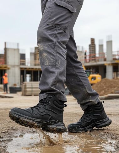 Steel Toe Boots for Men Waterproof Work Shoes Safety Work Boot Industial Constrcution Working Boot in Saudi Arabia