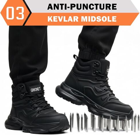 Steel Toe Boots for Men Waterproof Work Shoes Safety Work Boot Industial Constrcution Working Boot in Saudi Arabia