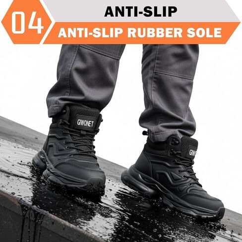Steel Toe Boots for Men Waterproof Work Shoes Safety Work Boot Industial Constrcution Working Boot in Saudi Arabia