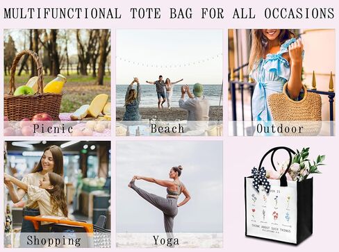 Christian Tote Bag For Women, Whatever Is Think About Such Things, Bible Verse Canvas Tote Bag, Travel, Shopping, Gift -31 in Saudi Arabia