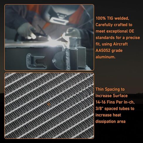 3 Row Aluminium Radiator Replacement for Shroud Fan Relay Fits 1967-1969 Chevy Camaro&Pontiac Firebird/Trans AM All Engines 23" Wide Core in Kuwait