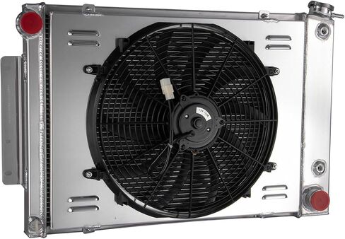 3 Row Aluminium 23" Wide Core Radiator Replacement for Shroud Fan Relay Fits 1967-1969 Chevy Camaro&Pontiac Firebird/Trans AM All Engines in Kuwait