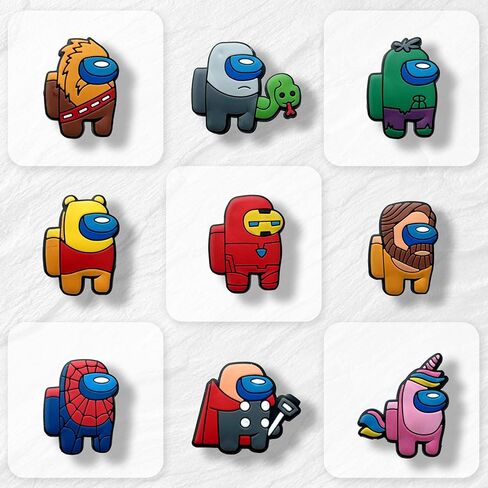 25 قطعة من Joivoritow لتزيين الأحذية الكرتونية لصنادل Croc Clog، ملحقات الأحذية الساحرة للبالغين in Kuwait