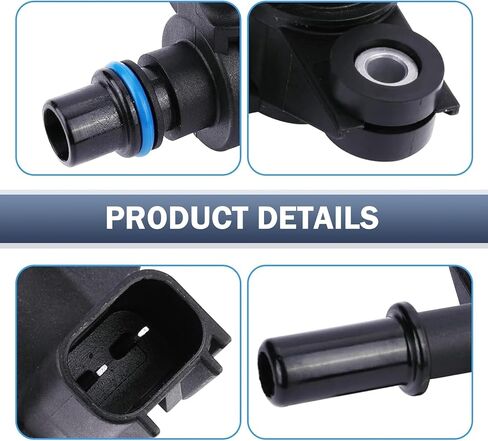 Vapor Canister Valve, High Remperature Resistance Evaporative Emissions Purge Valve, One-way Purge Parts 9U5Z9C915AB AU5Z-9C915-B 9U5Z-9C915-A, Compatible with Ford (Black) in Kuwait