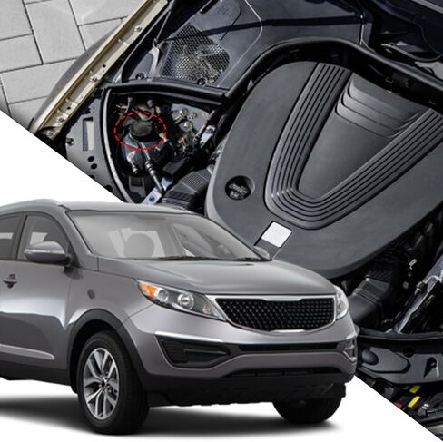 Coolant Radiator Reservoir Cap Car Engine Radiator Coolant Reservoir Cap Replacement Leak Sealer for Kia Forte Optima Hyundai Rio Rondo Accent Santa Tucson OEM#25441-26100 254412B100 in Saudi Arabia