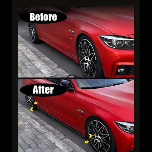 التنانير الجانبية لوحات الروك زوج تمديد مناسب لسيارات BMW 4 Series F32 F33 F36 (M Sport فقط) 2014-2020 428i/ 430i/ 435i/ 440i، بلاستيك ABS أسود لامع قطعتان من طقم هيكل الذقن الهوائي ملحقات خارجية in Saudi Arabia