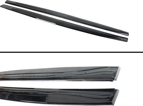 التنانير الجانبية لوحات الروك زوج تمديد مناسب لسيارات BMW 4 Series F32 F33 F36 (M Sport فقط) 2014-2020 428i/ 430i/ 435i/ 440i، بلاستيك ABS أسود لامع قطعتان من طقم هيكل الذقن الهوائي ملحقات خارجية in Saudi Arabia
