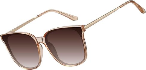 نظارات شمسية مستقطبة من HAOLOTA للنساء حماية من الأشعة فوق البنفسجية كبيرة الحجم وخفيفة الوزن وظلال عصرية in Kuwait