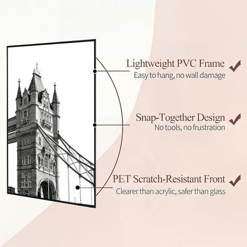 4 Multi Color 8x10 Picture Frames Set, Distressed Rustic 8 x 10 Photo Frames for 8 by 10 inch Pictures for Tabletop and Wall Collage in Kuwait