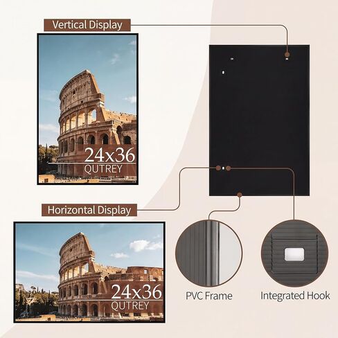 4 Multi Color 8x10 Picture Frames Set, Distressed Rustic 8 x 10 Photo Frames for 8 by 10 inch Pictures for Tabletop and Wall Collage in Kuwait