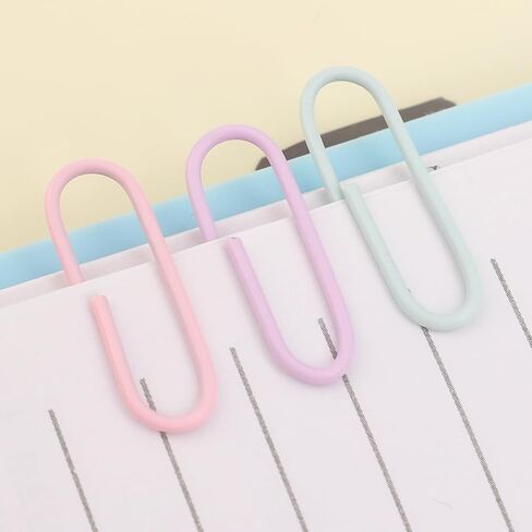 160 PCS/Box Metal Paper Clips Desk Notebook Paper Organizing Tool Office Stationery Accessories Clip Size 2.9 * 0.8cm in Saudi Arabia
