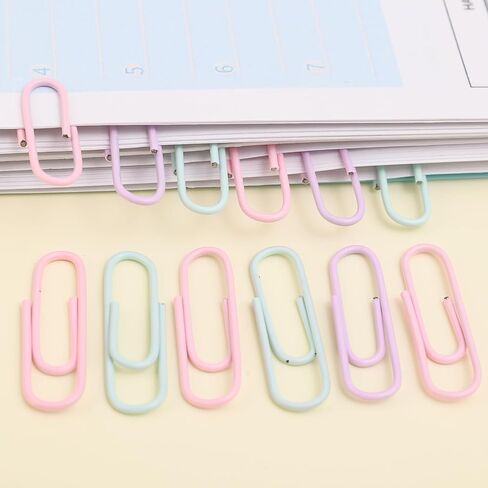 160 PCS/Box Metal Paper Clips Desk Notebook Paper Organizing Tool Office Stationery Accessories Clip Size 2.9 * 0.8cm in Saudi Arabia