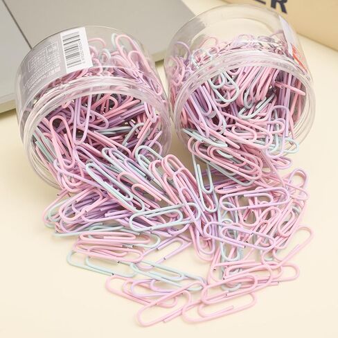 160 PCS/Box Metal Paper Clips Desk Notebook Paper Organizing Tool Office Stationery Accessories Clip Size 2.9 * 0.8cm in Saudi Arabia