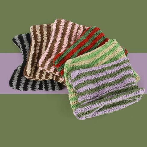 Crochet Hats for Women Cat Ear Beanie Y2K Beanies Vintage Grunge Accessories Slouchy Beanies for Travel Daily Wear in Saudi Arabia