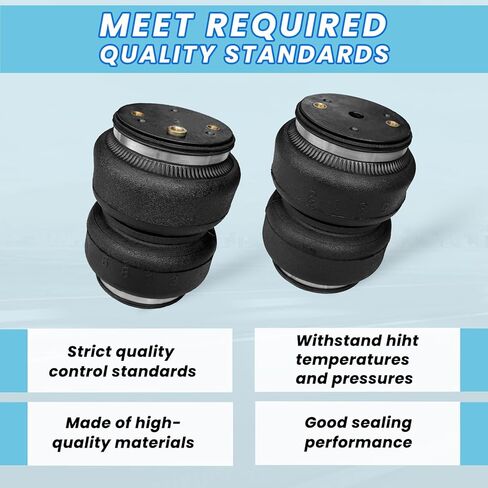 2PCS Universal Air Suspension Spring Double Bellow Standard 5000 lbs 1/8"NPT Single Port Air Ride Strut Assembly for Chevy/GMC/Ram/Ford Trucks (7X2B5813) in Saudi Arabia
