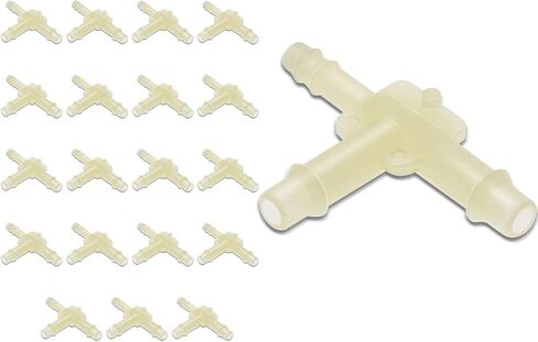 Replacement Parts for 20Pcs 1/8" x 3/16" x 3/16" Nylon 3-Way Vacuum Tee Connector Tubing Hose for GM Mod-AP88P-74392 in Saudi Arabia