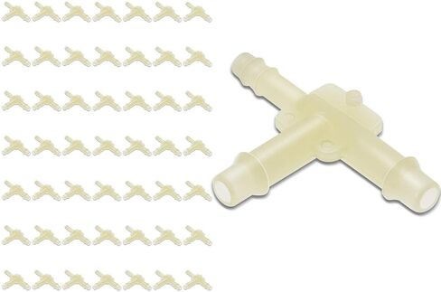 قطع غيار لـ 50 قطعة 1/8 "x 3/16" x 3/16" نايلون 3-Way فراغ المحملة موصل أنابيب خرطوم لجنرال موتورز Mod-AP88P-74393 in Kuwait