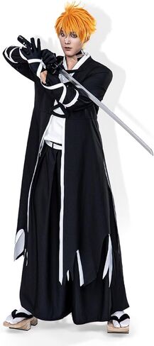 OSIAS Men Anime Upgraded Kurosaki Ichigo Cosplay Costume in Saudi Arabia