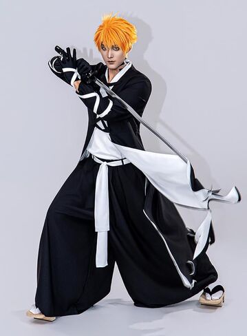 OSIAS Men Anime Upgraded Kurosaki Ichigo Cosplay Costume in Saudi Arabia