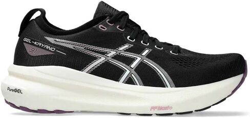 ASICS Women's GEL-KAYANO 31 Running Shoes, 6.5, CREAM/STEEL BLUE in Saudi Arabia