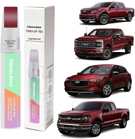 3rd generation Car Touch Up Paint for Ford (Star White Metallic Tri-Coat(AZ)) Car Paint Scratch Repair Kit Pen tip and brush 2-in-1 Scratch Repair With Applicators and Repair Papers in Saudi Arabia